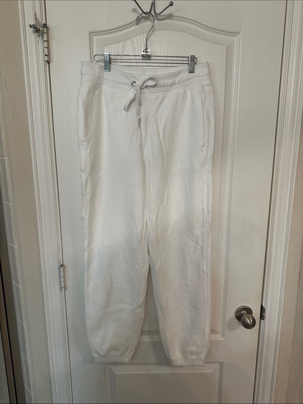 aerie Women's Off-White Knit Drawstring Joggers